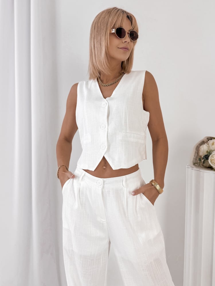 KOMPLET AMELISE BIAŁY