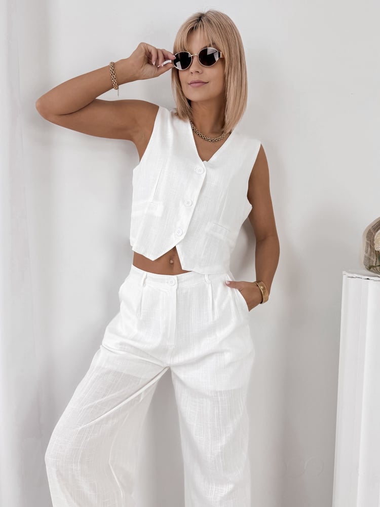 KOMPLET AMELISE BIAŁY