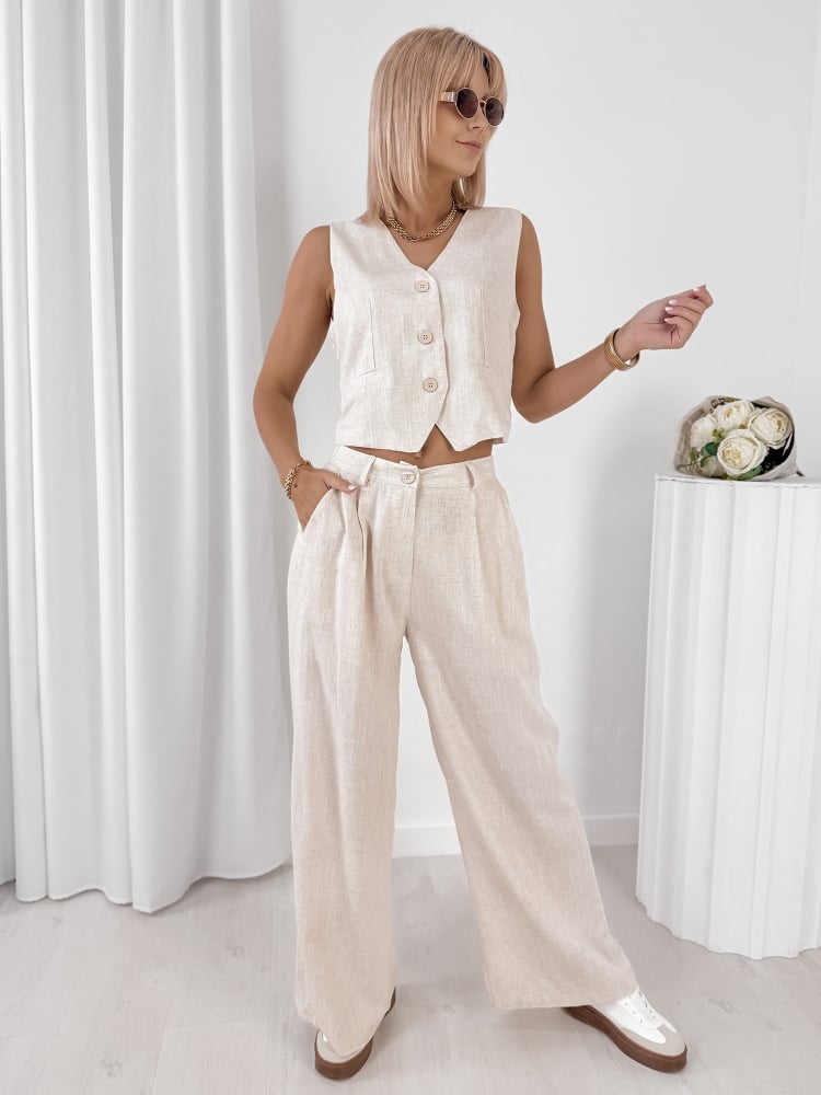 KOMPLET AMELISE BEŻOWY