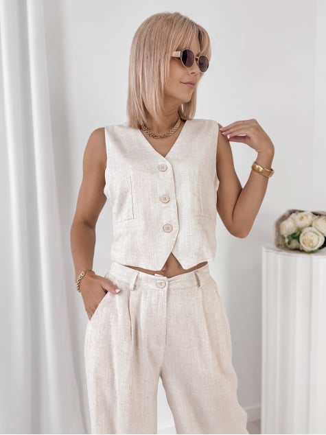 KOMPLET AMELISE BEŻOWY