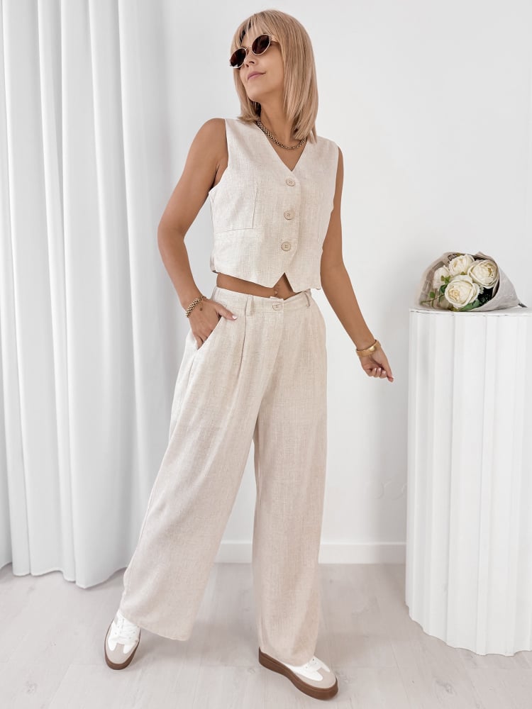 KOMPLET AMELISE BEŻOWY