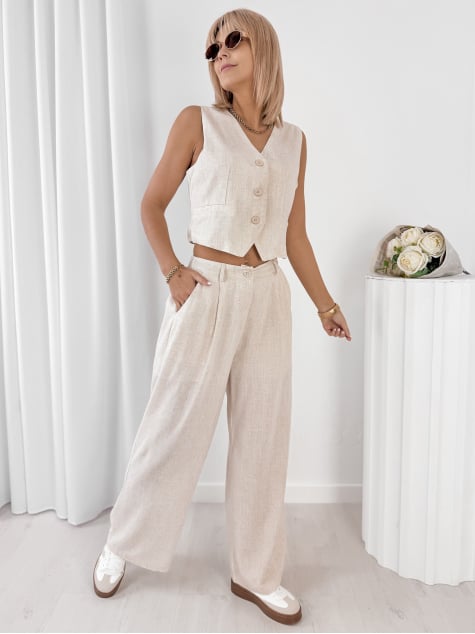 KOMPLET AMELISE BEŻOWY