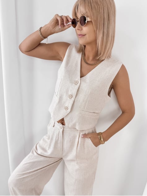 KOMPLET AMELISE BEŻOWY