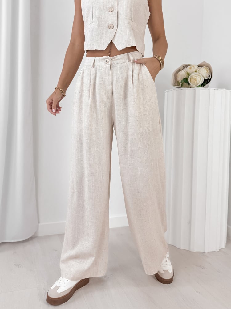 KOMPLET AMELISE BEŻOWY