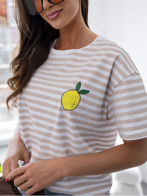 BLUZKA CITRON BEŻOWA