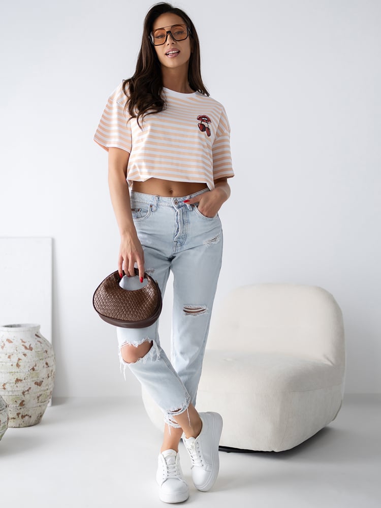 BLUZKA CERISES BRZOSKWINIOWA