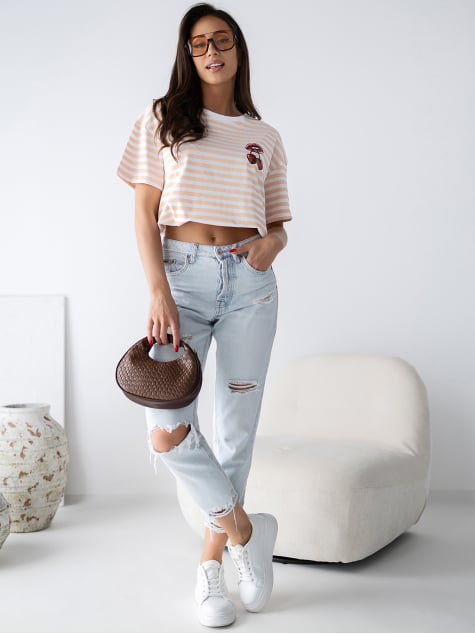 BLUZKA CERISES BRZOSKWINIOWA