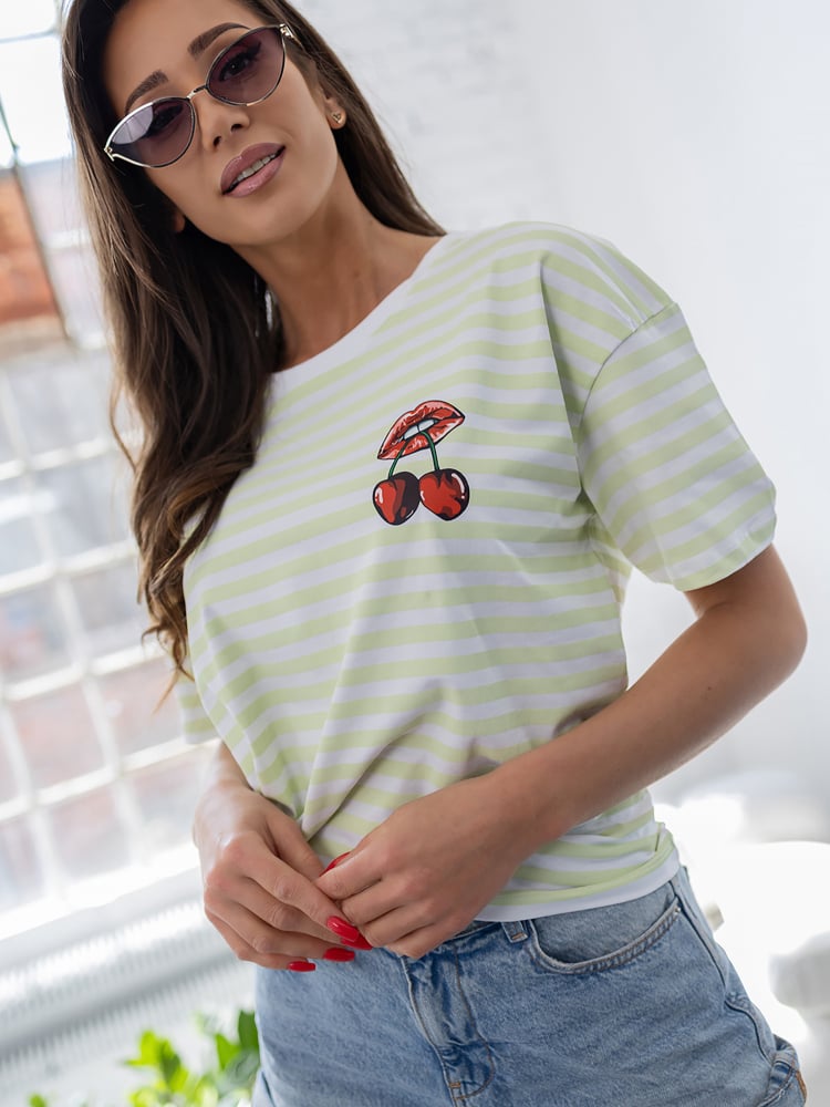 BLUZKA CERISES LIMONKOWA