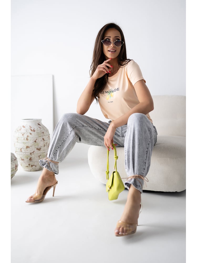 BLUZKA EMARIA BRZOSKWINIOWA