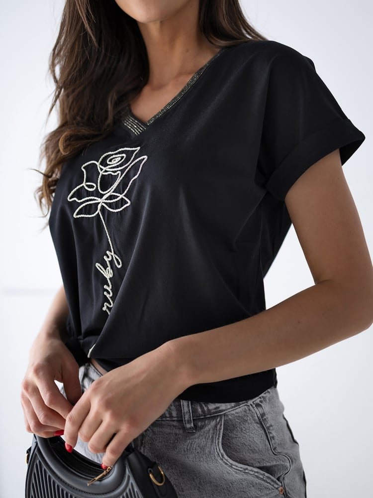 BLUZKA ELISORA CZARNA