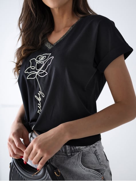 BLUZKA ELISORA CZARNA