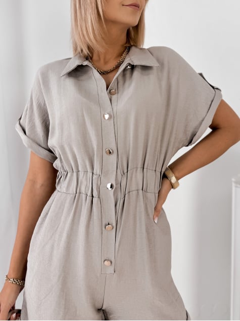 KOMBINEZON OMAKIA CIEMNOBEŻOWY