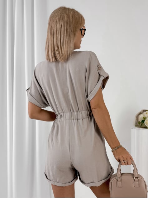 KOMBINEZON OMAKIA CIEMNOBEŻOWY