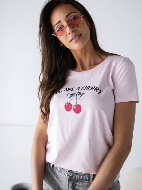 BLUZKA ZENARA PUDROWY RÓŻ