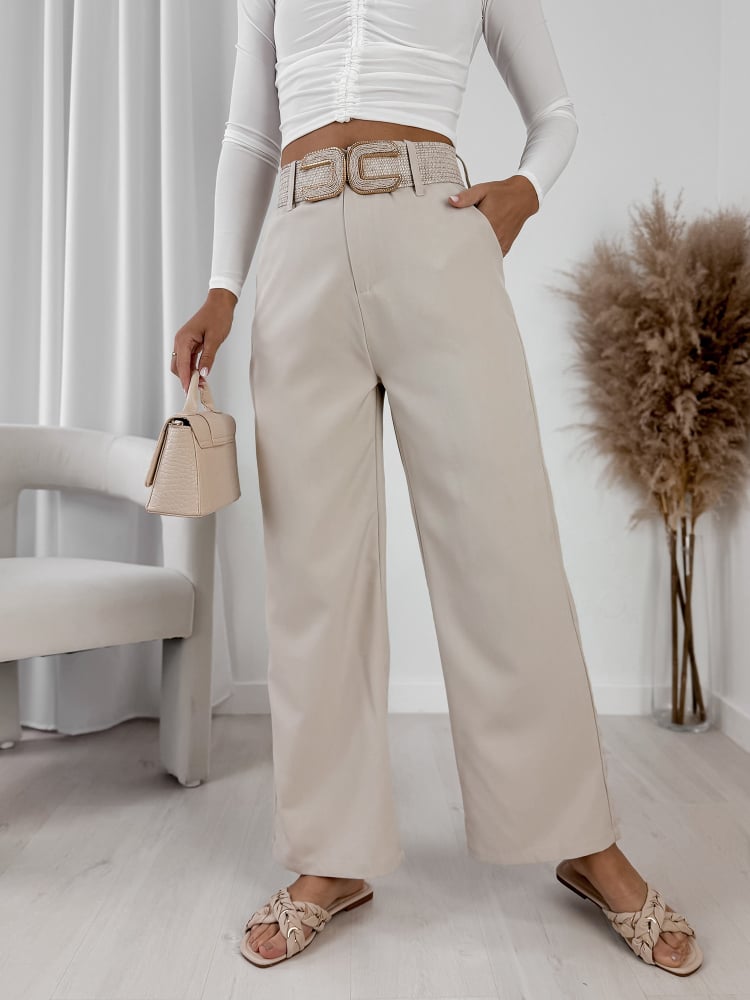 SPODNIE SOFRESA BEŻOWE