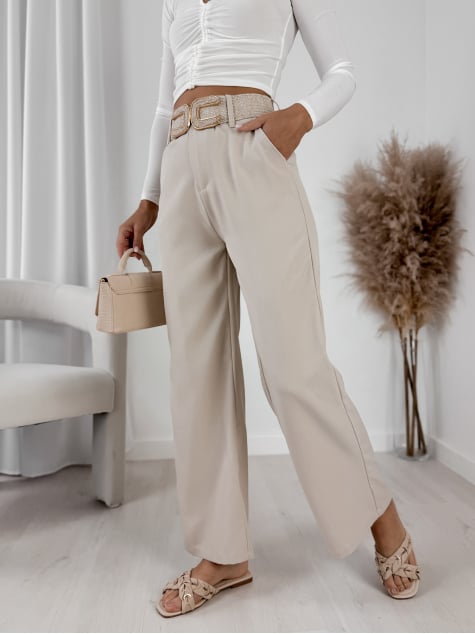 SPODNIE SOFRESA BEŻOWE