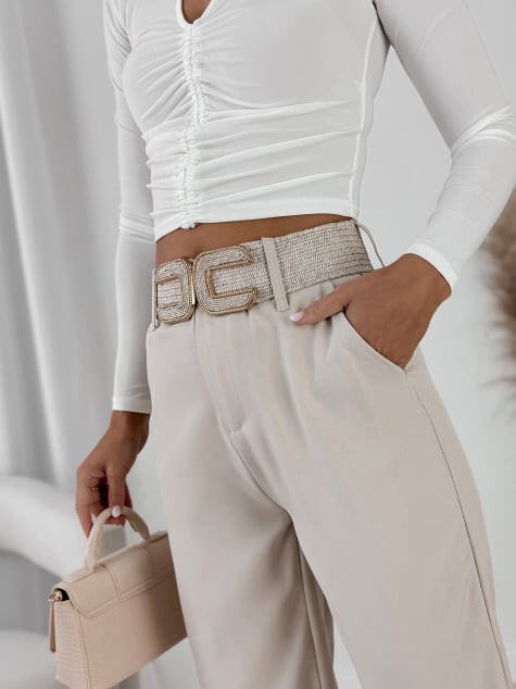 SPODNIE SOFRESA BEŻOWE