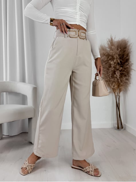 SPODNIE SOFRESA BEŻOWE