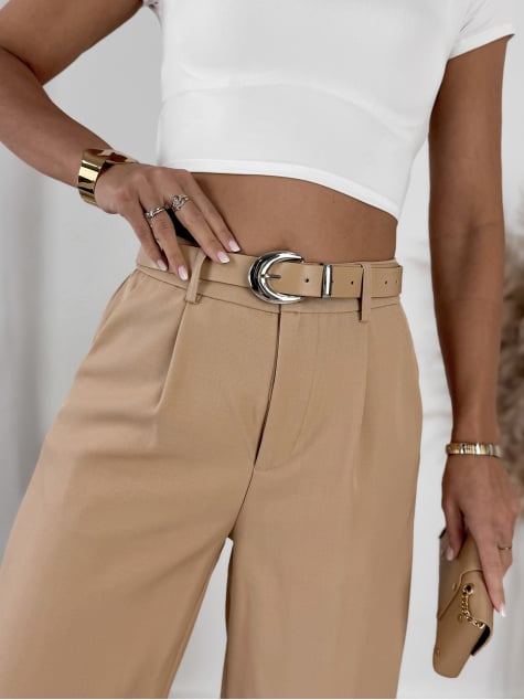 SPODNIE ZAREL KARMELOWE