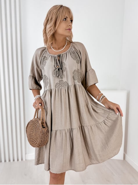 SUKIENKA ARIZENA CIEMNOBEŻOWA