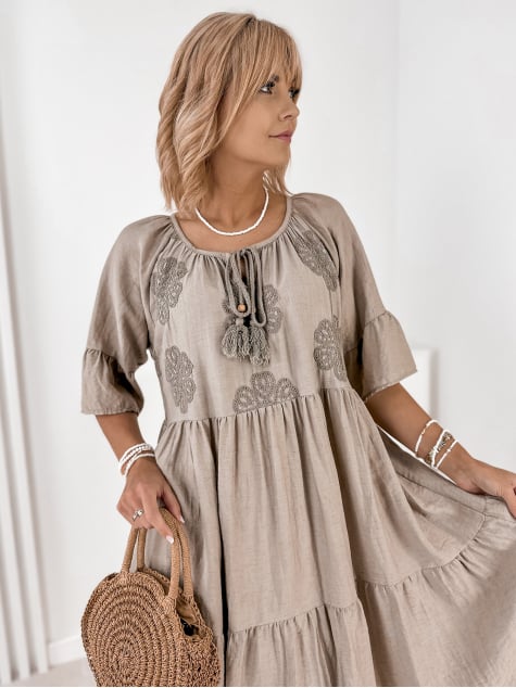 SUKIENKA ARIZENA CIEMNOBEŻOWA