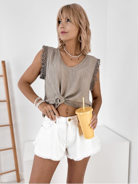 BLUZKA SALINYA CIEMNOBEŻOWA