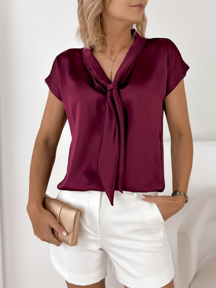 BLUZKA ROXANA  BORDOWA