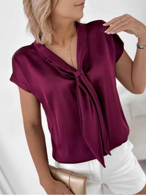 BLUZKA ROXANA  BORDOWA