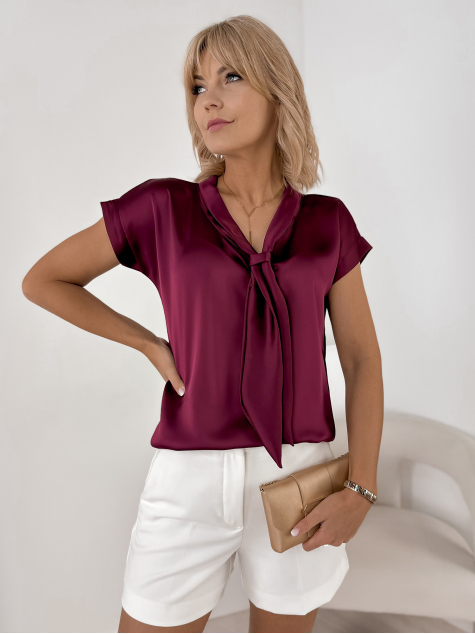 BLUZKA ROXANA  BORDOWA