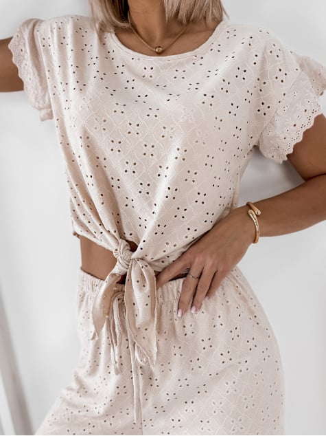 BLUZKA CAROLISSA BEŻOWA