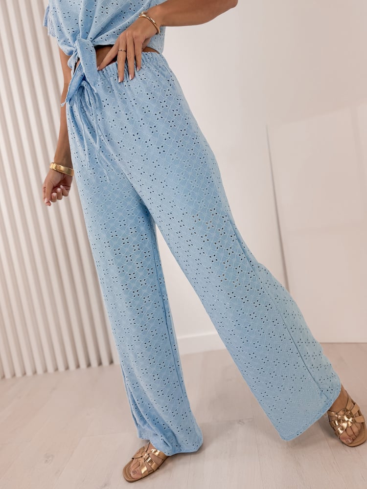 SPODNIE CAROLISSA BŁĘKITNE