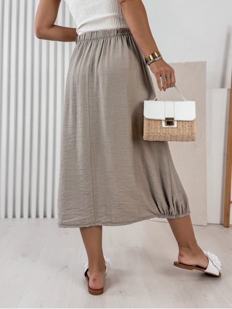 SPÓDNICA MARBELLA CIEMNOBEŻOWA