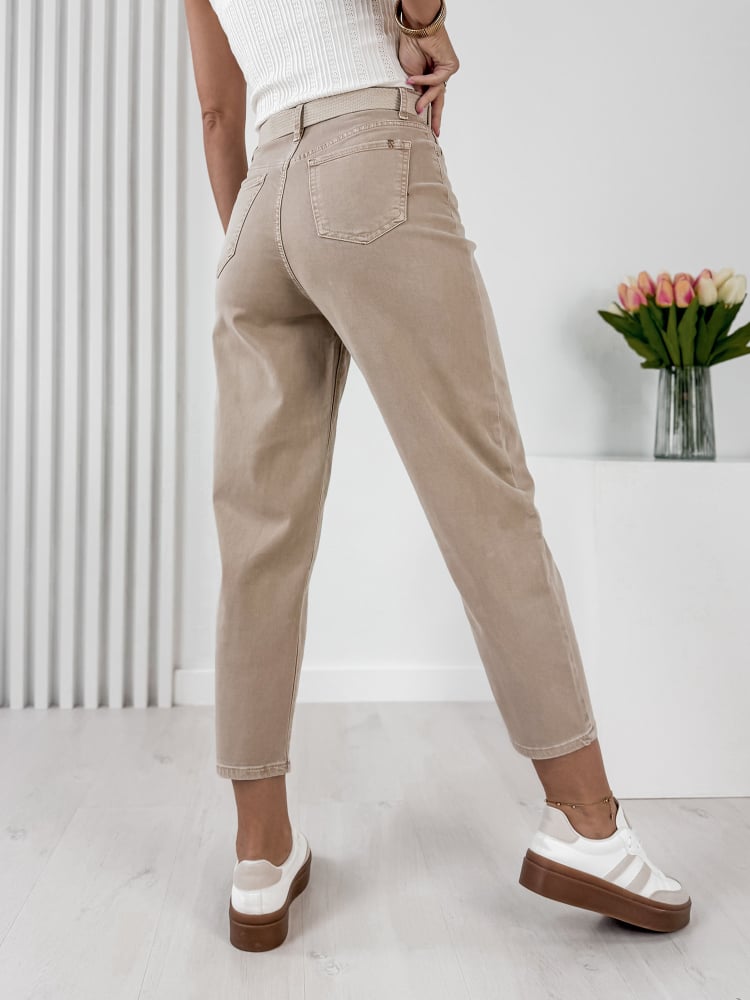 SPODNIE TUCALIA CIEMNOBEŻOWE