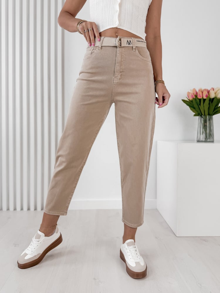 SPODNIE TUCALIA CIEMNOBEŻOWE