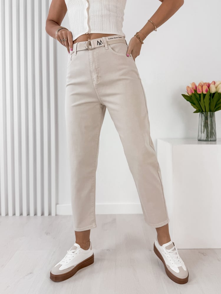 SPODNIE TUCALIA BEŻOWE