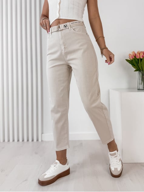 SPODNIE TUCALIA BEŻOWE