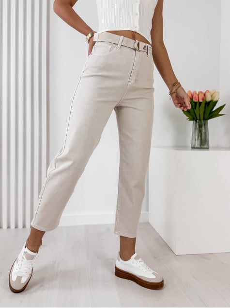 SPODNIE TUCALIA BEŻOWE