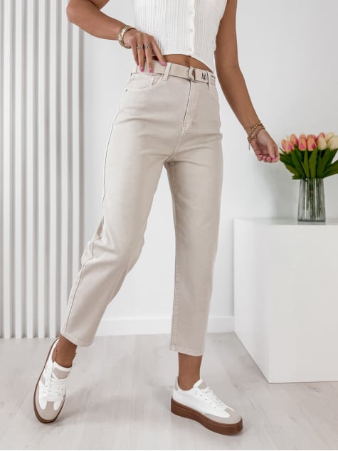 SPODNIE TUCALIA BEŻOWE