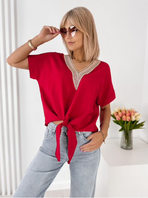 BLUZKA REINA CZERWONA
