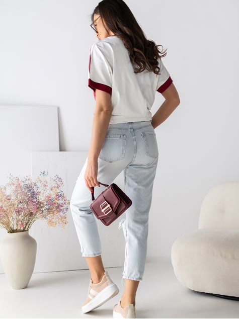 BLUZKA NORELA BORDOWA