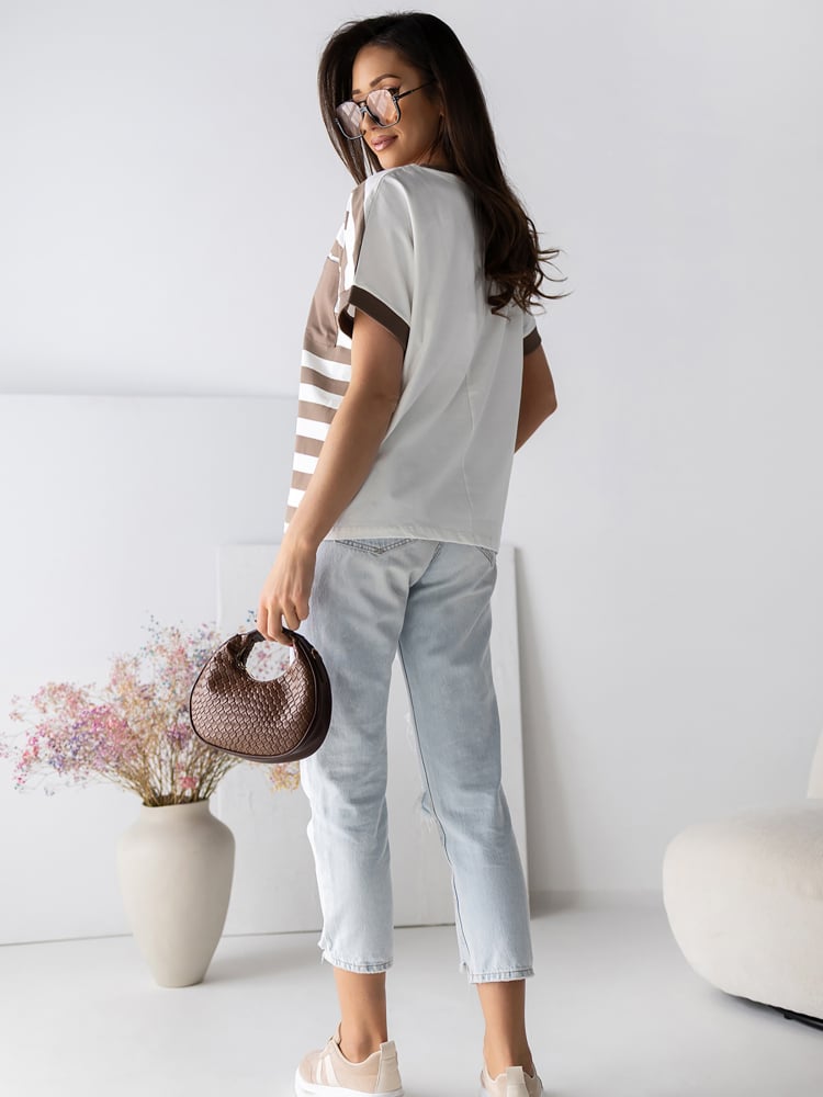 BLUZKA NORELA BRĄZOWA