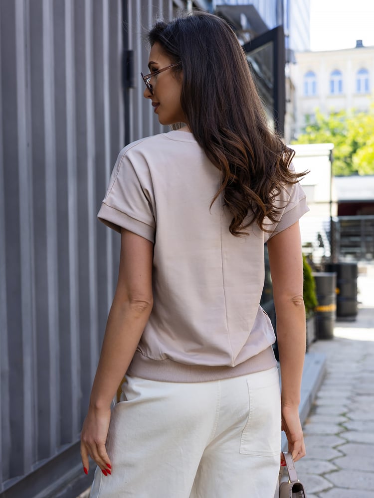 BLUZKA RONALIA BEŻOWA