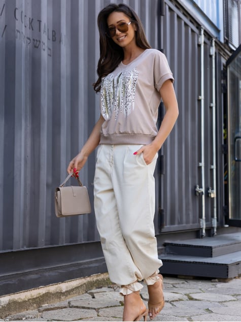 BLUZKA RONALIA BEŻOWA