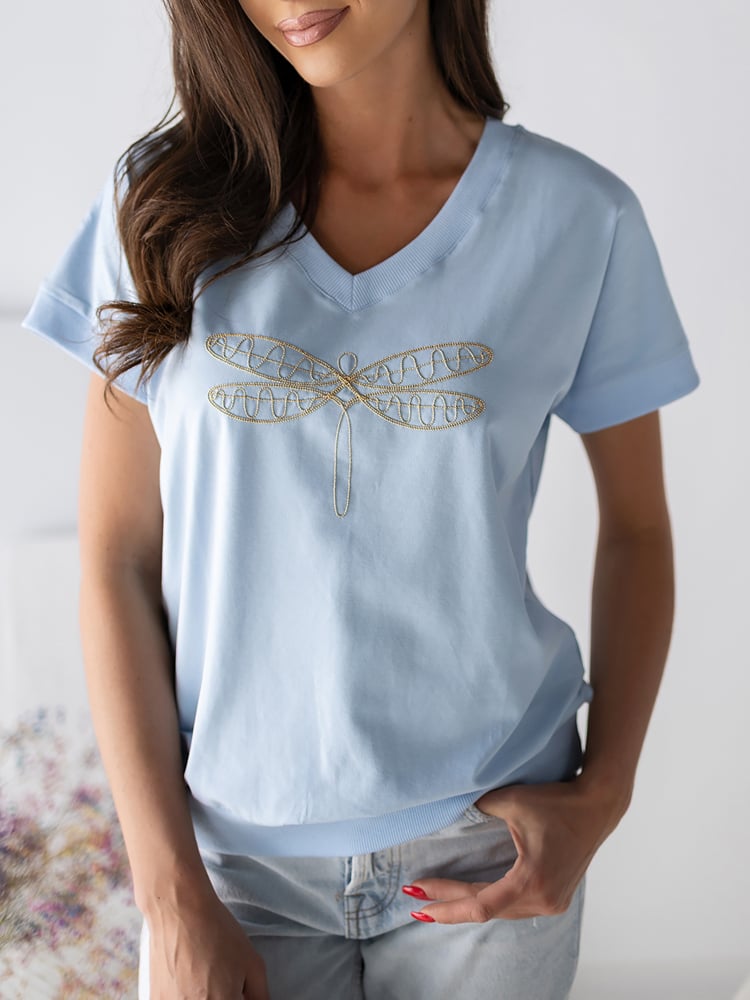 BLUZKA ORVEA BŁEKITNA