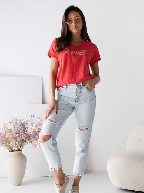 BLUZKA ORVEA MALINOWA