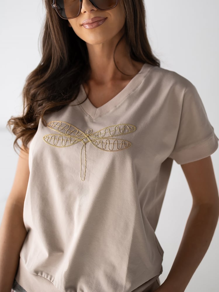 BLUZKA ORVEA BEŻOWA