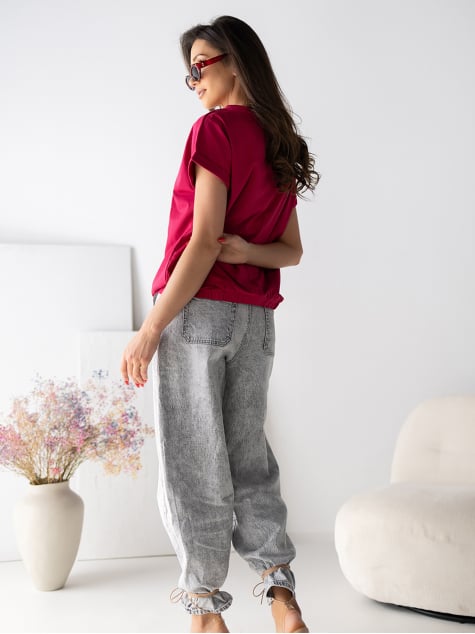 BLUZKA LUNERA BORDOWA