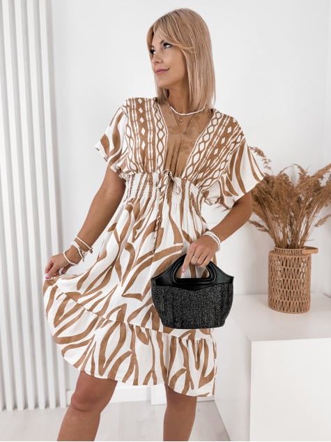 SUKIENKA ORLANTA KARMELOWA