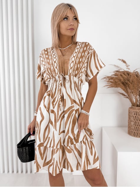 SUKIENKA ORLANTA KARMELOWA