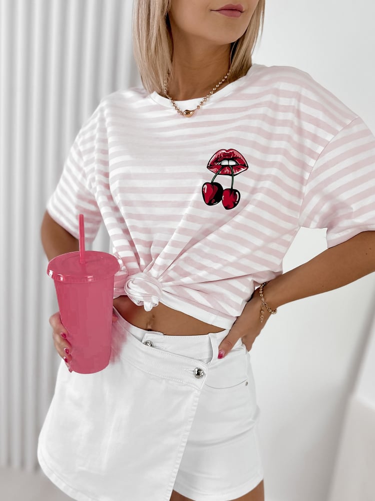 BLUZKA CERISES PUDROWY RÓŻ